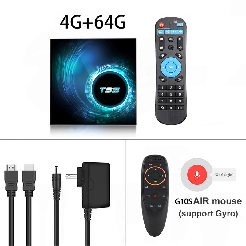 Smart TV Box 2024 T95 Plus HD 6K Android 14 Allwinner H616 4GB 64GB 128GB Dual Wifi Media Player PK X96Max Plus H96 Set Top Box