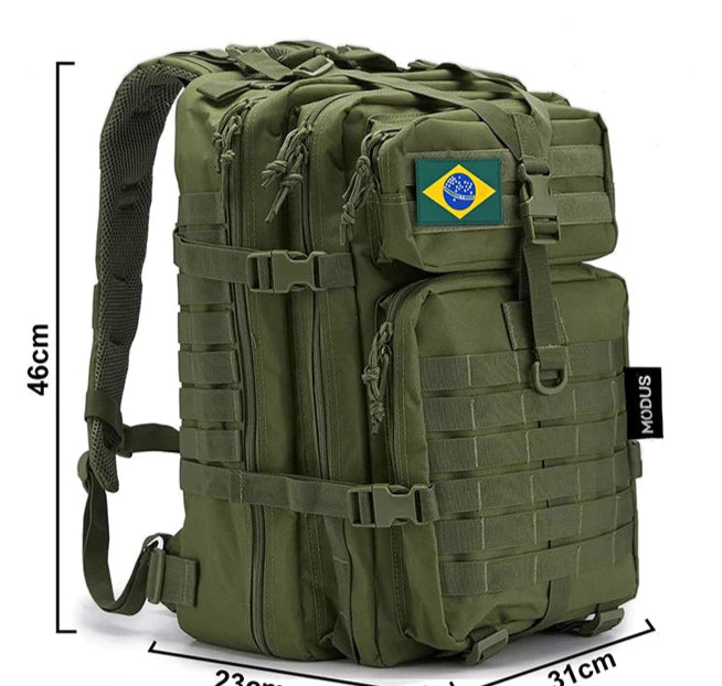 Mochila tática militar, à prova d'água, 50L, esportiva, camping, caminhadas, trekking, pesca, caça, assalto