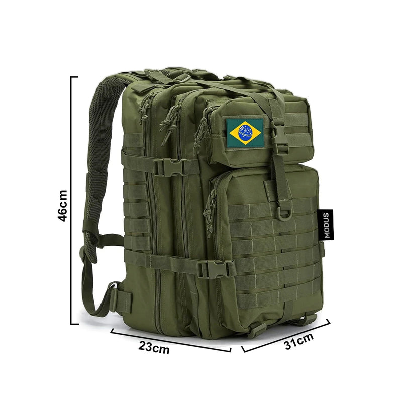 Mochila tática militar, à prova d'água, 50L, esportiva, camping, caminhadas, trekking, pesca, caça, assalto