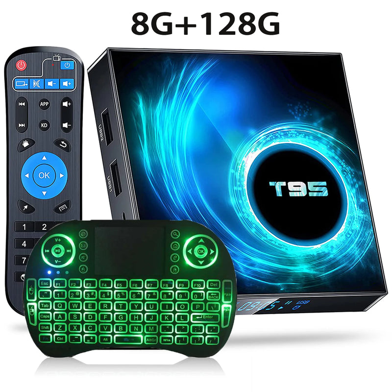 Smart TV Box 2024 T95 Plus HD 6K Android 14 Allwinner H616 4GB 64GB 128GB Dual Wifi Media Player PK X96Max Plus H96 Set Top Box