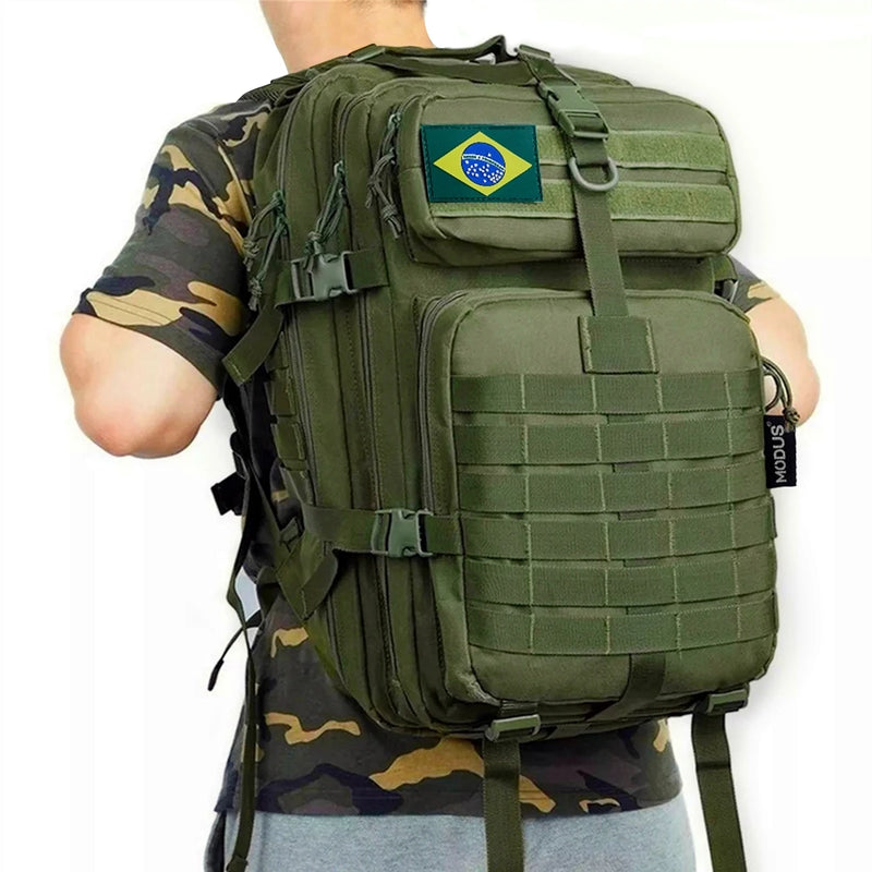 Mochila tática militar, à prova d'água, 50L, esportiva, camping, caminhadas, trekking, pesca, caça, assalto